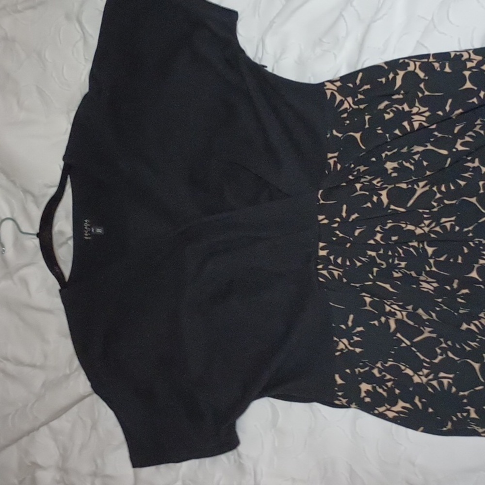 Escada Sport Size 42(Large) Dress Black/Beige With POCKETS